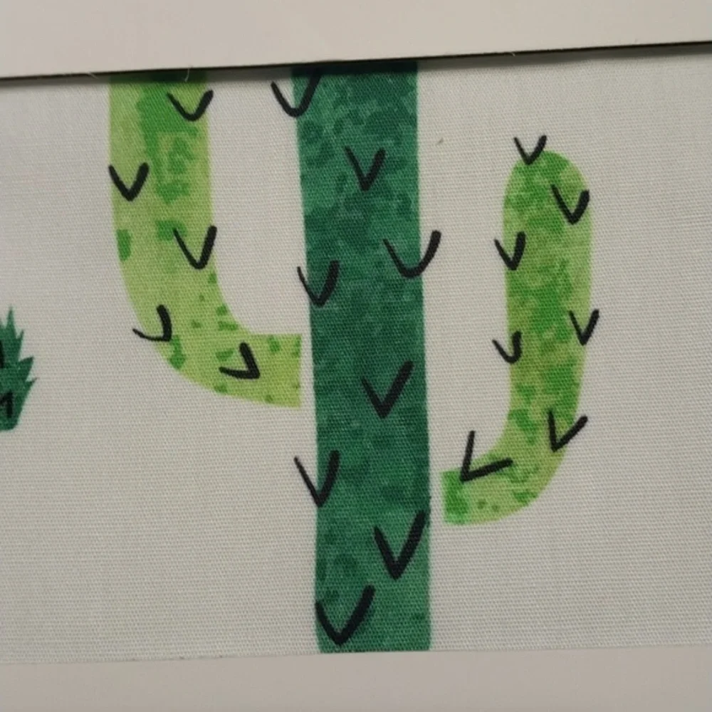 Addison Belle NWT Organic Cotton Percale Fitted Crib Sheet Cactus‎ Print 28x52x9